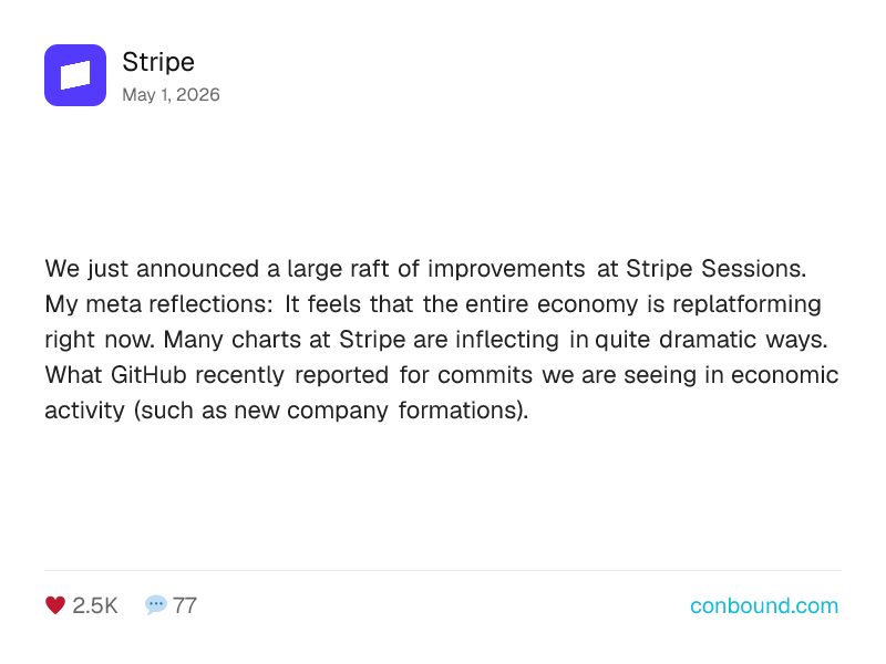 Stripe LinkedIn post